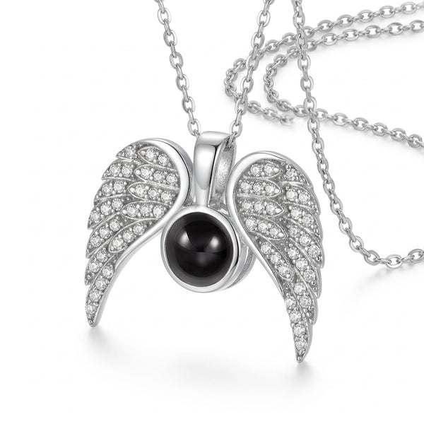 Collier Ailes d'Ange – Photo personnalisée