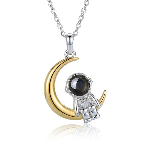 Collier Astronaute Lune – Souvenance